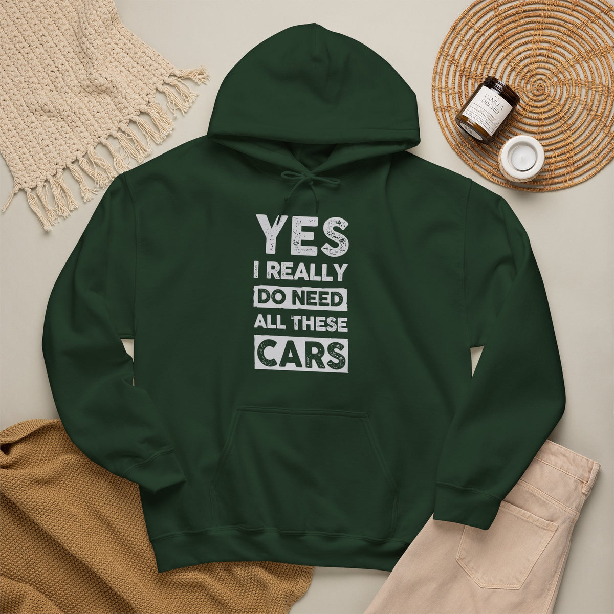 Yes I Really Do Need All These Cars Hoodie - funny car guy gift pullover