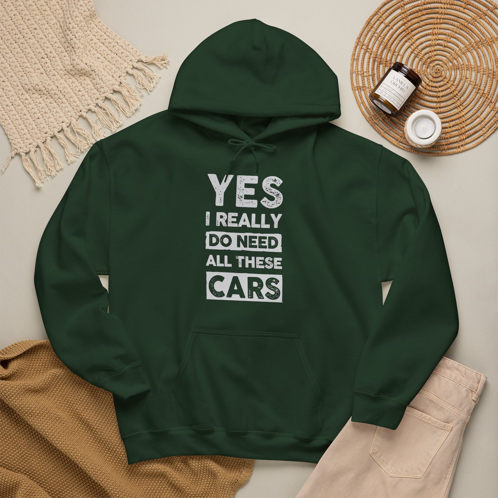 Yes I Really Do Need All These Cars Hoodie - funny car guy gift pullover