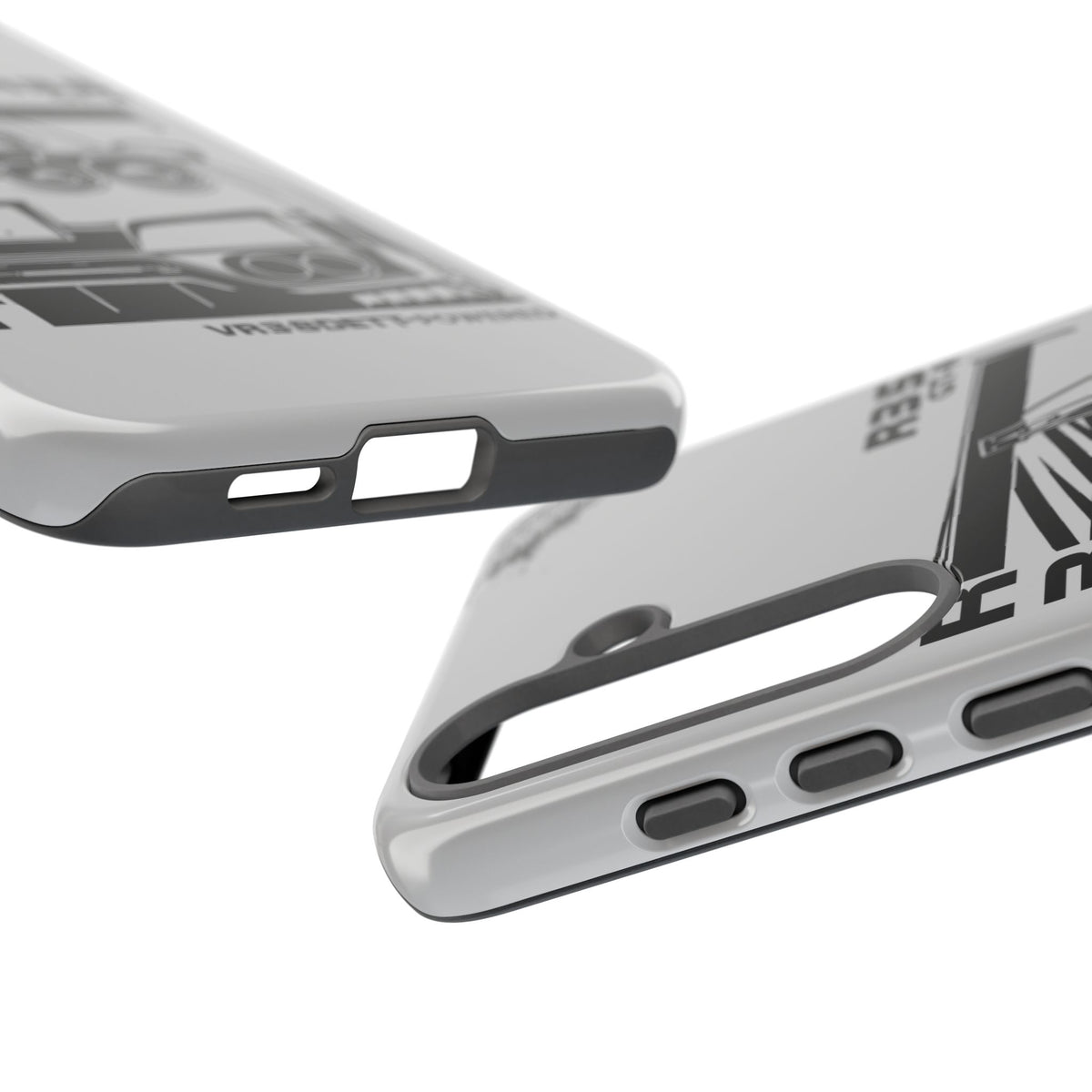 JDM Front View Tough Phone Case - Google Pixel 8, glossy, camera cutout close-up