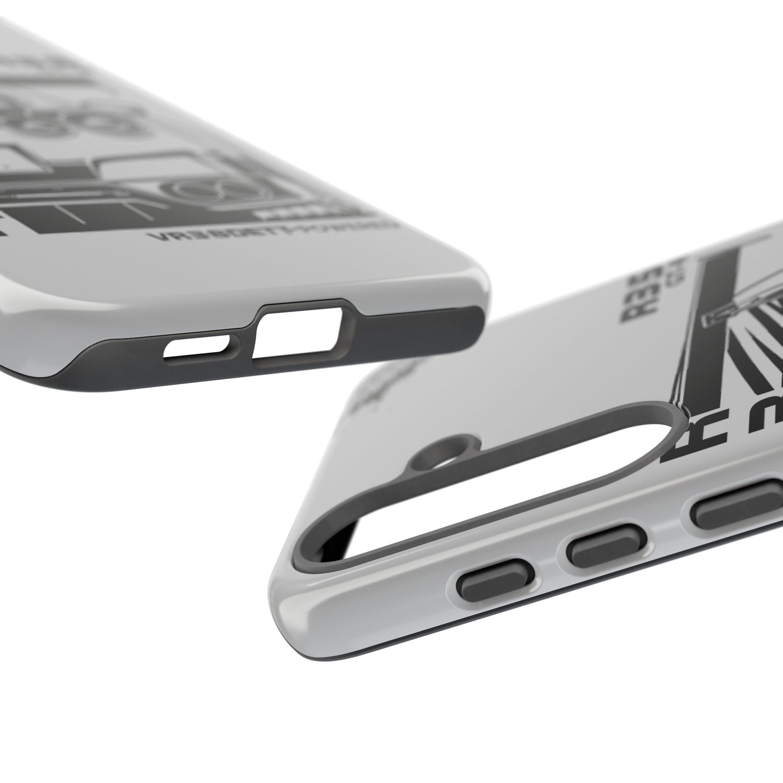JDM Front View Tough Phone Case - Google Pixel 8, glossy, camera cutout close-up