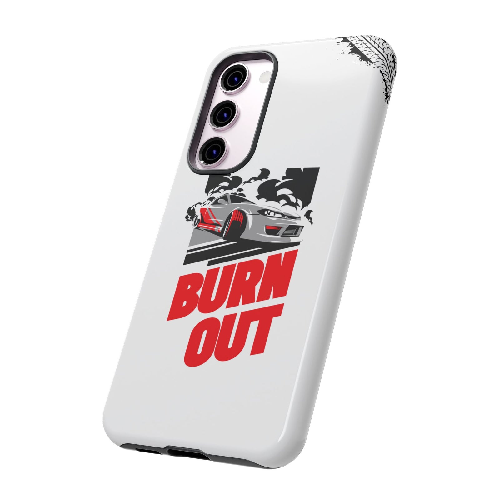 JDM Burnout Tough Car Phone Case - Samsung Galaxy S23 Plus, glossy, side view
