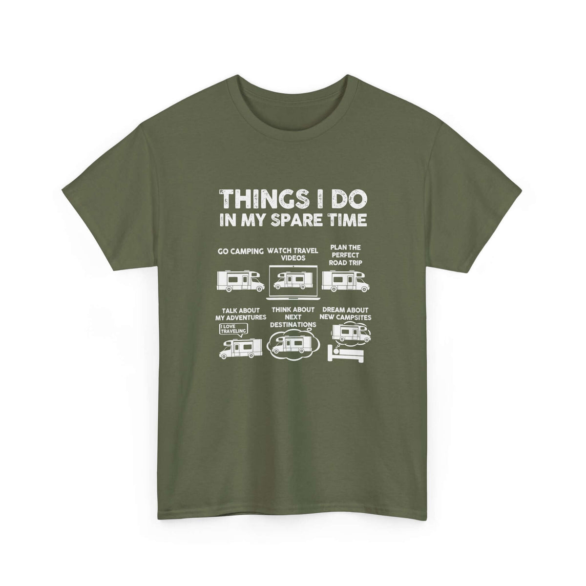 RV life shirt - things I do in spare time - camper gift tee
