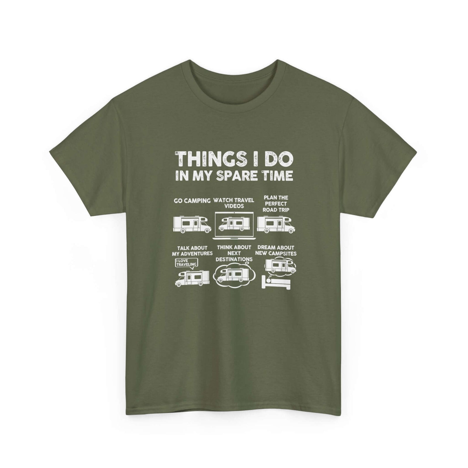 RV life shirt - things I do in spare time - camper gift tee