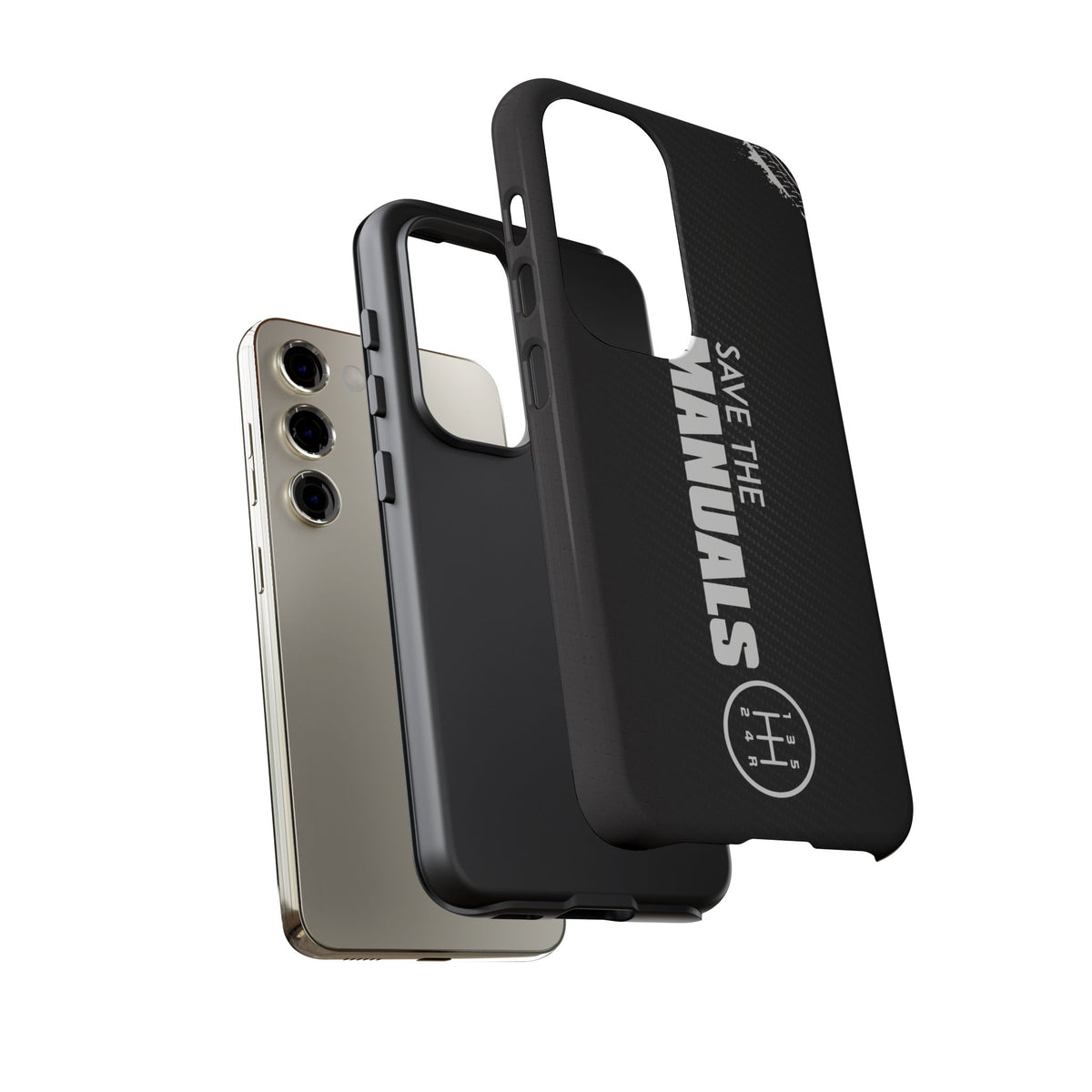 Save The Manuals Tough Phone Case | Manual Transmission Car Guy Gift