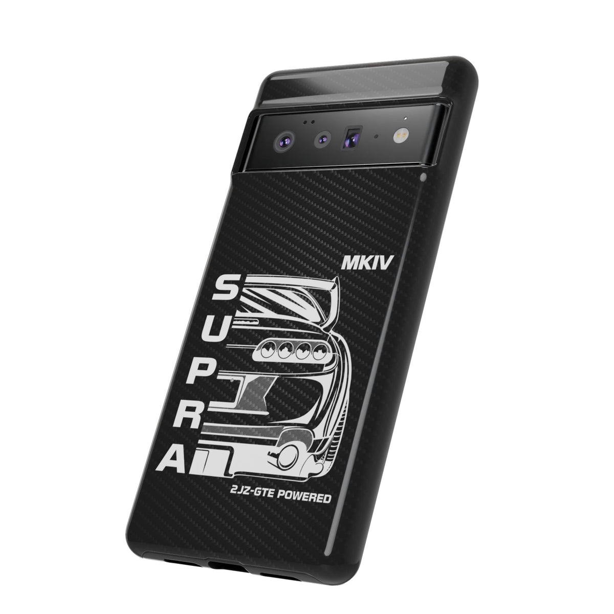 JDM Back View Tough Phone Case - Google Pixel 6 Pro, glossy, side view