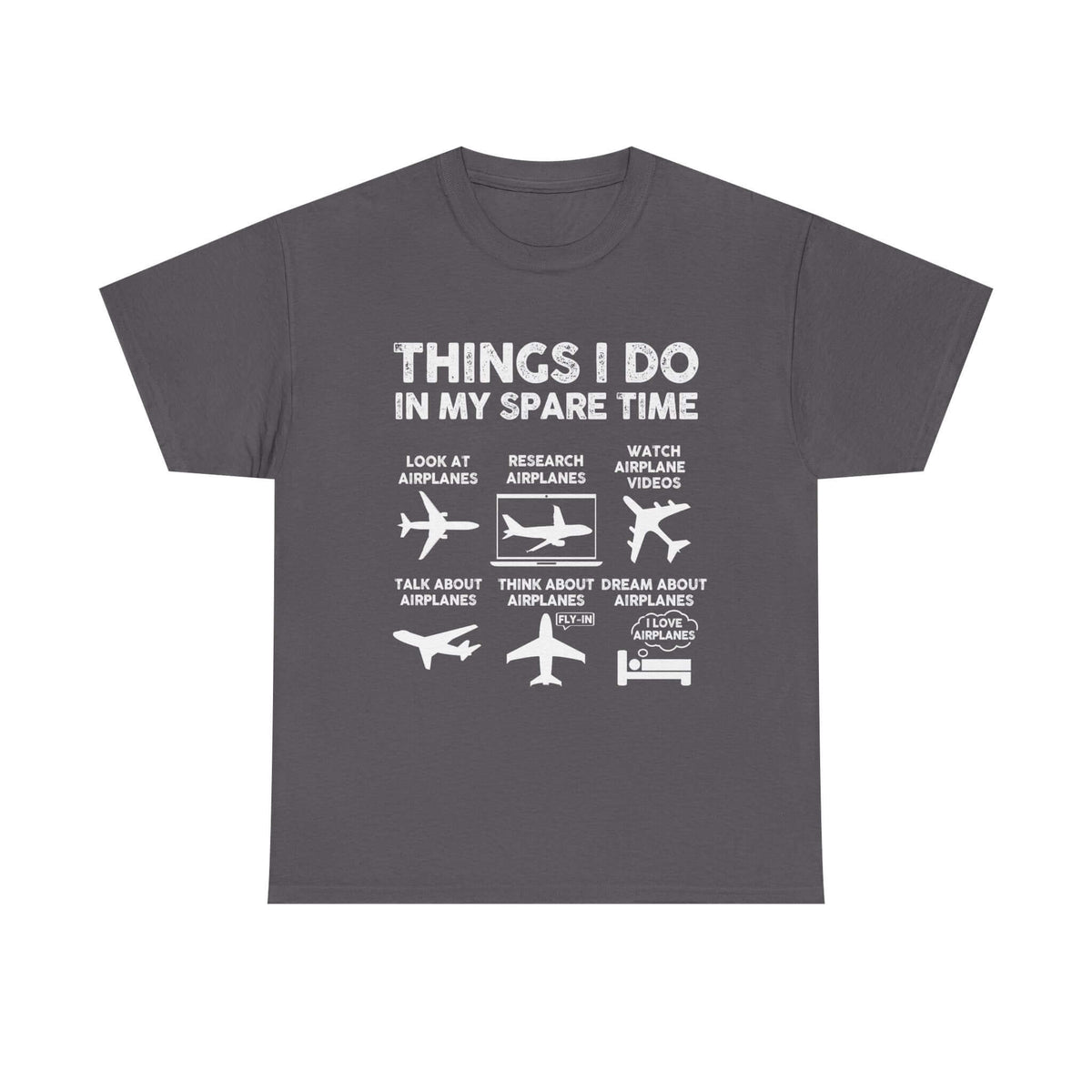 Things I Do in My Spare Time Aviation t-shirt - funny pilot gift