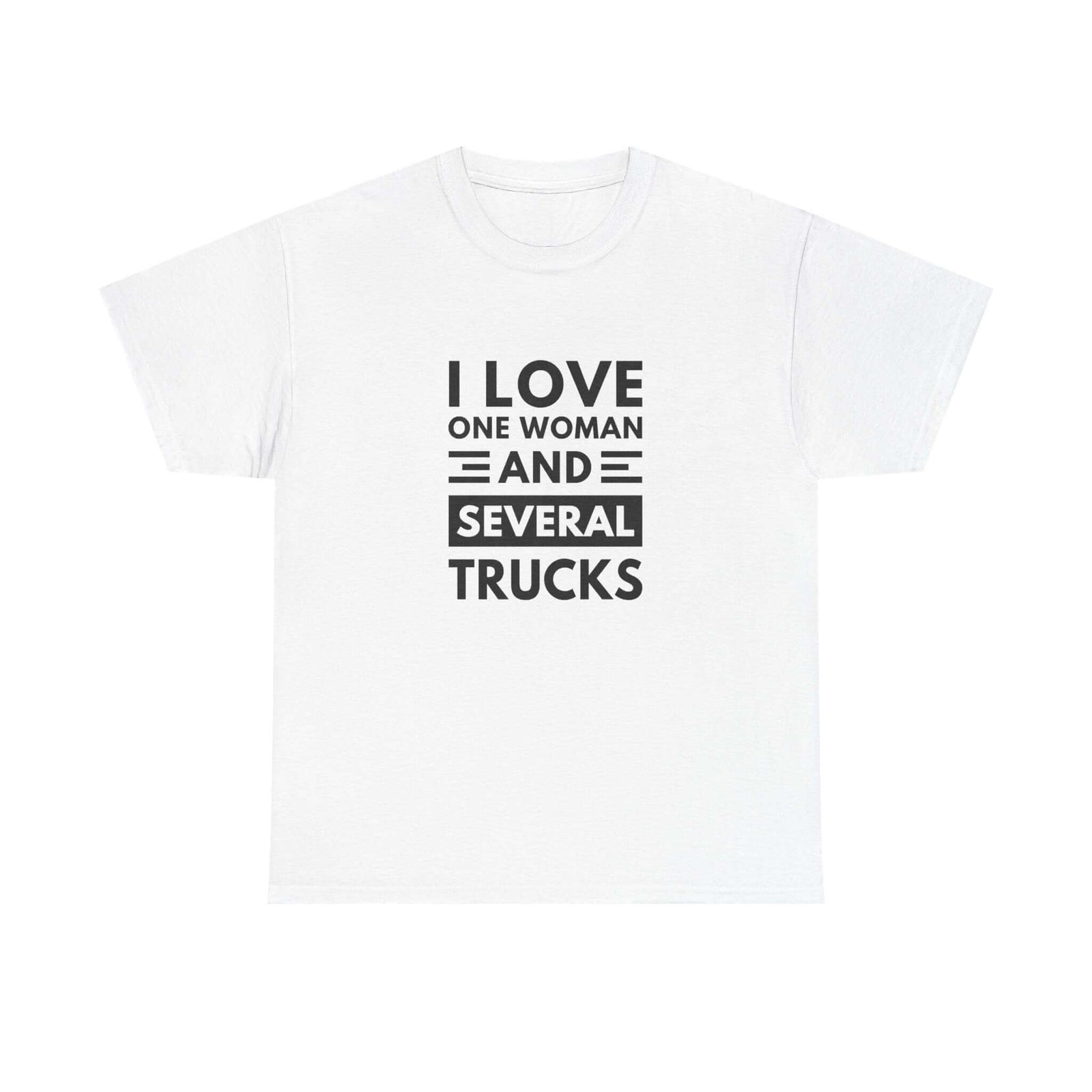 I Love One Woman and Several Trucks T-Shirt shirt - car guy gift tee