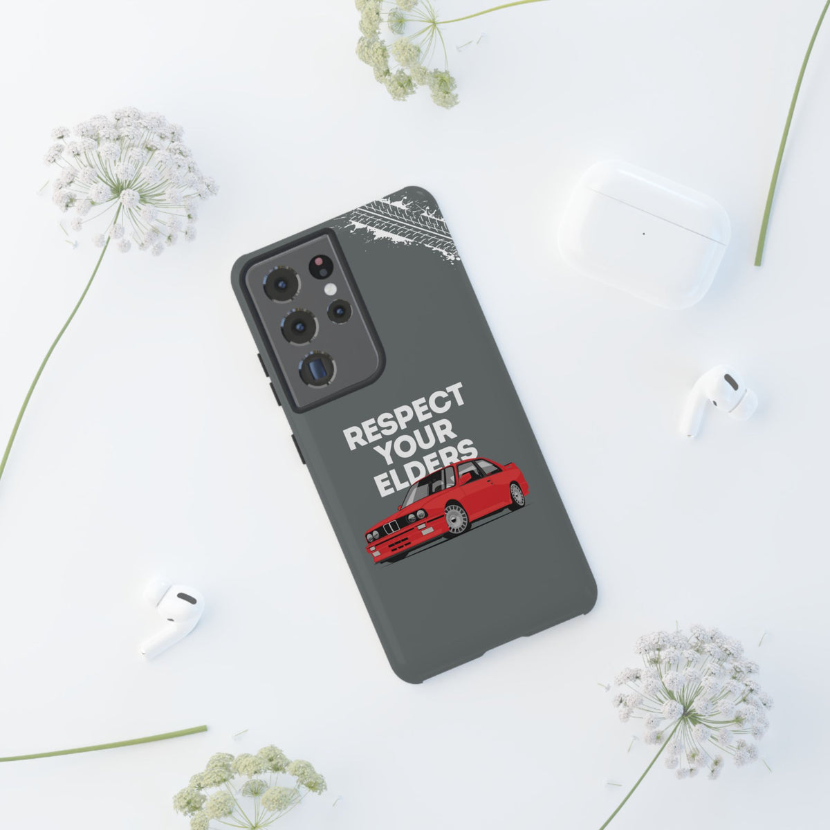 E30 M3 Respect Your Elders Tough Phone Case | Classic Car Guy Gift