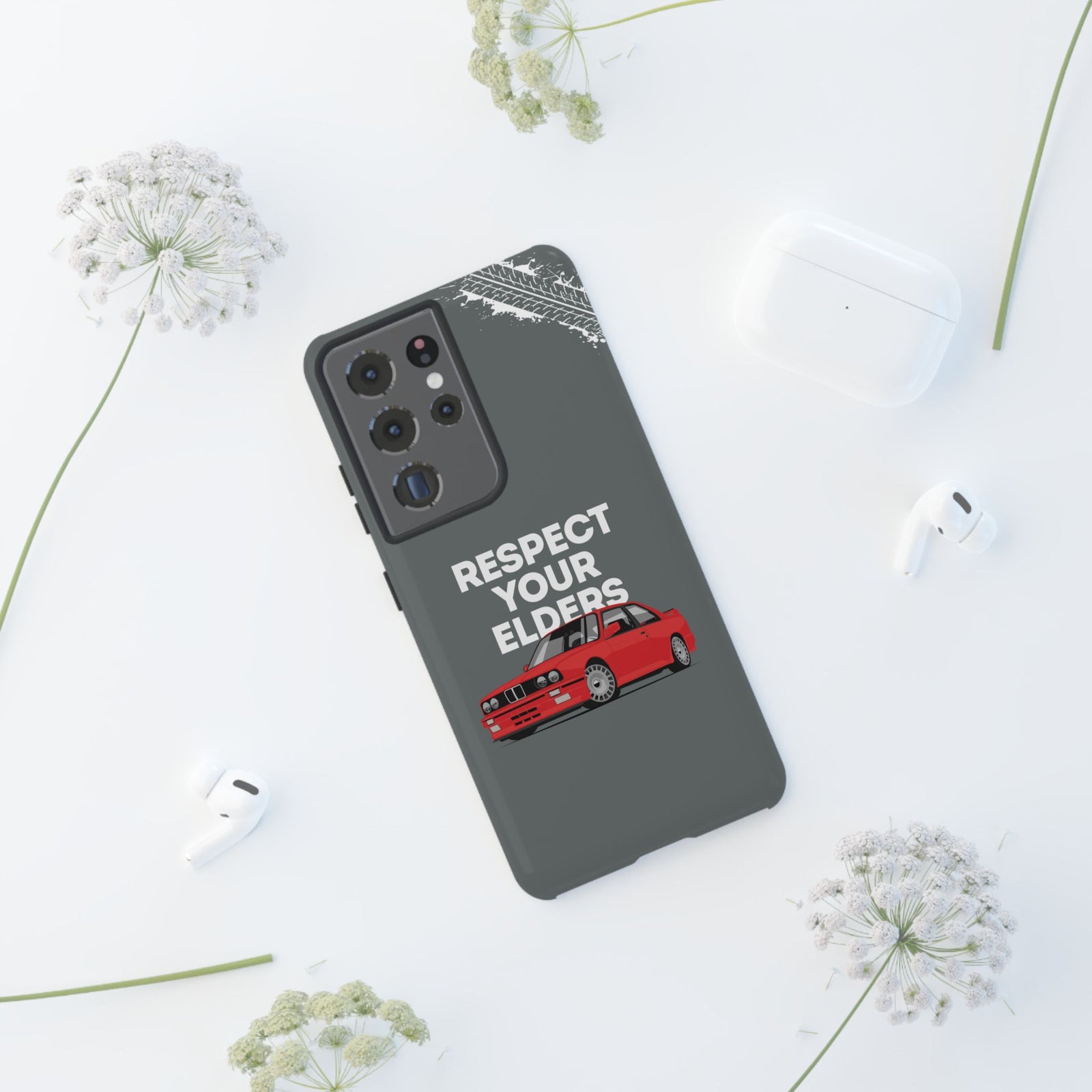 E30 M3 Respect Your Elders Tough Phone Case | Classic Car Guy Gift