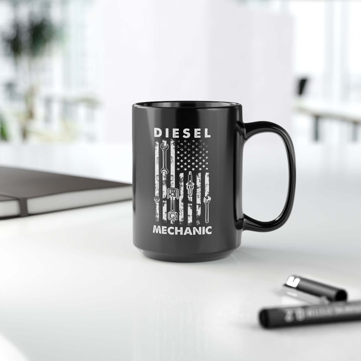 Diesel mechanic ceramic mug - funny gift for diesel truck guys