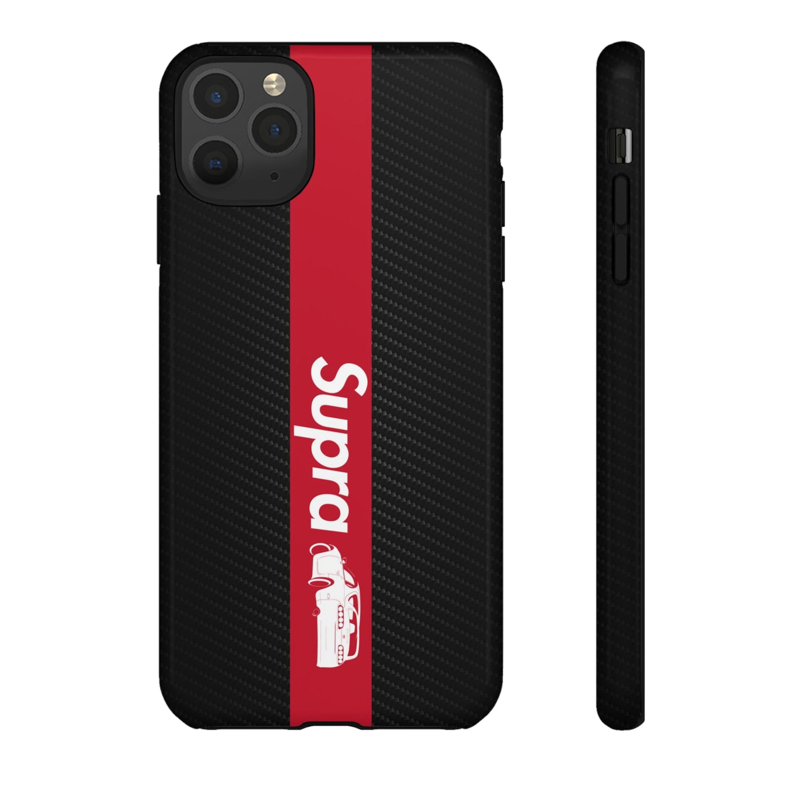 JDM Style Design Tough Phone Case - iPhone 11 Pro Max, glossy, front and side view