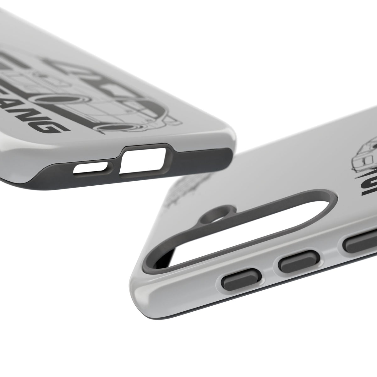 JDM Gang Tough Phone Case - Samsung Galaxy S25, glossy, edge and port close-up