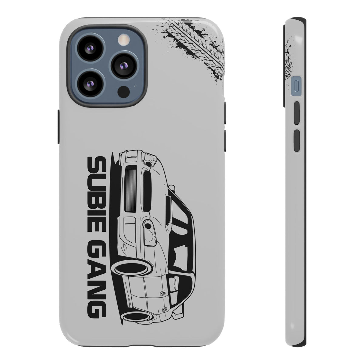 JDM Gang Tough Phone Case - iPhone 13 Pro Max, glossy, front and side view
