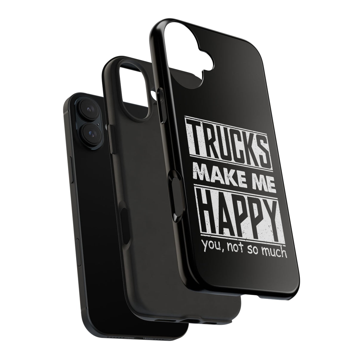 Trucks Make Me Happy Phone Case | Funny Truck Enthusiast Gift