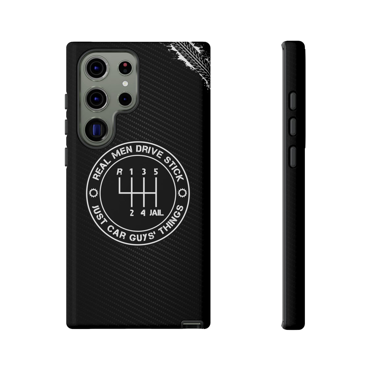 Real Men Drive Stick Manual Transmission Tough Phone Case | Car Guy Gift