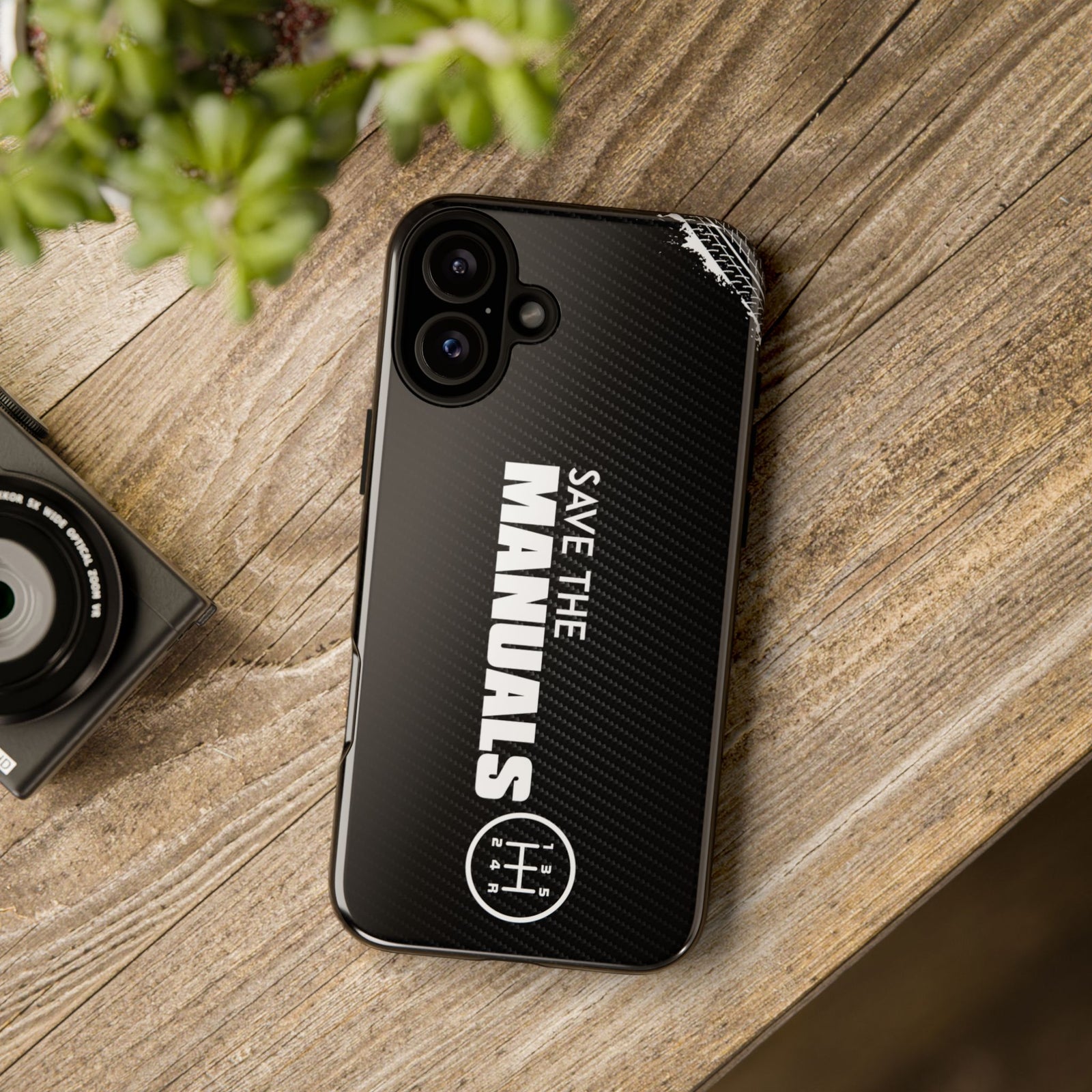 Save The Manuals Tough Phone Case | Manual Transmission Car Guy Gift