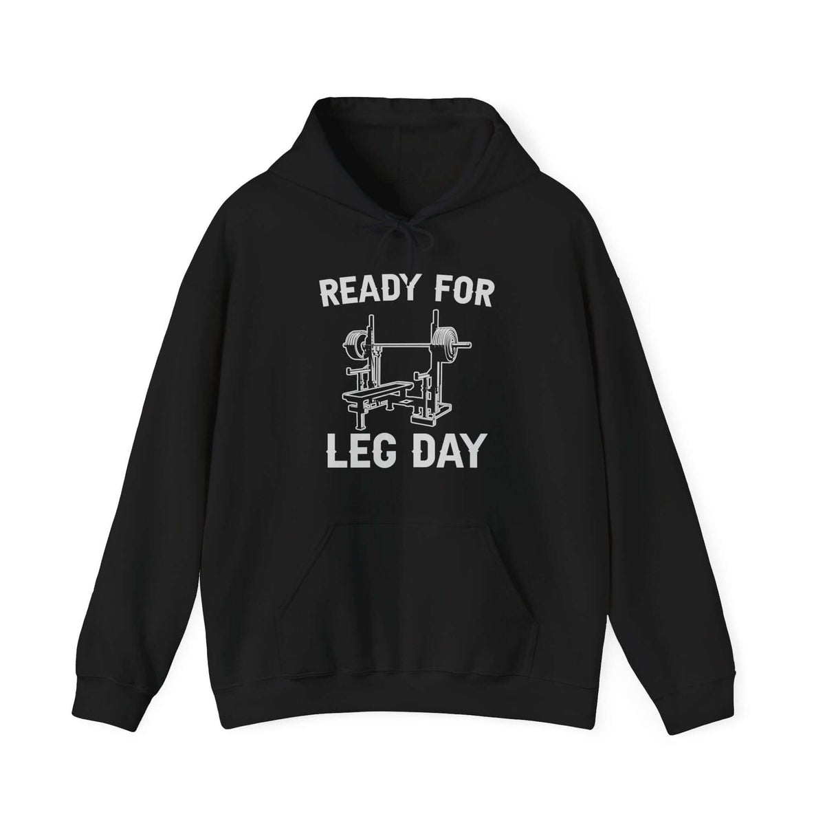 Ready for Leg Day Hoodie hoodie front - car lover gift