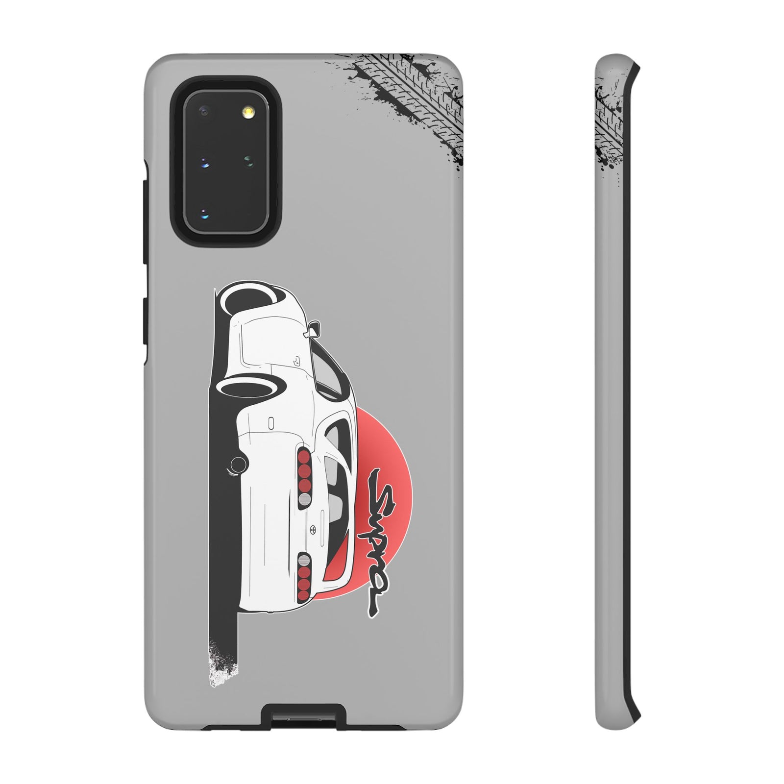 MKIV A80 Supra 2JZ Beast Tough Phone Case - Samsung Galaxy S20+, glossy, front and side view