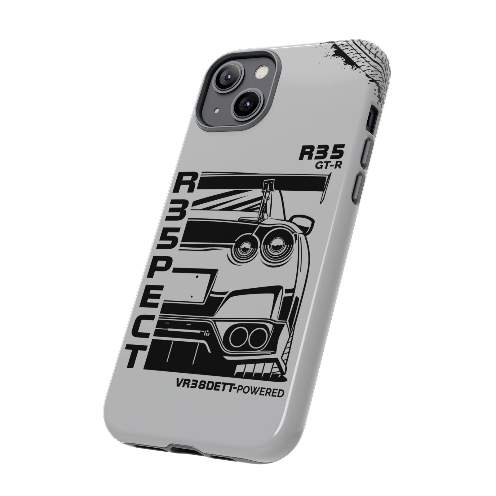 JDM Front View Tough Phone Case - iPhone 16 Pro Max, glossy, dual-layer protection