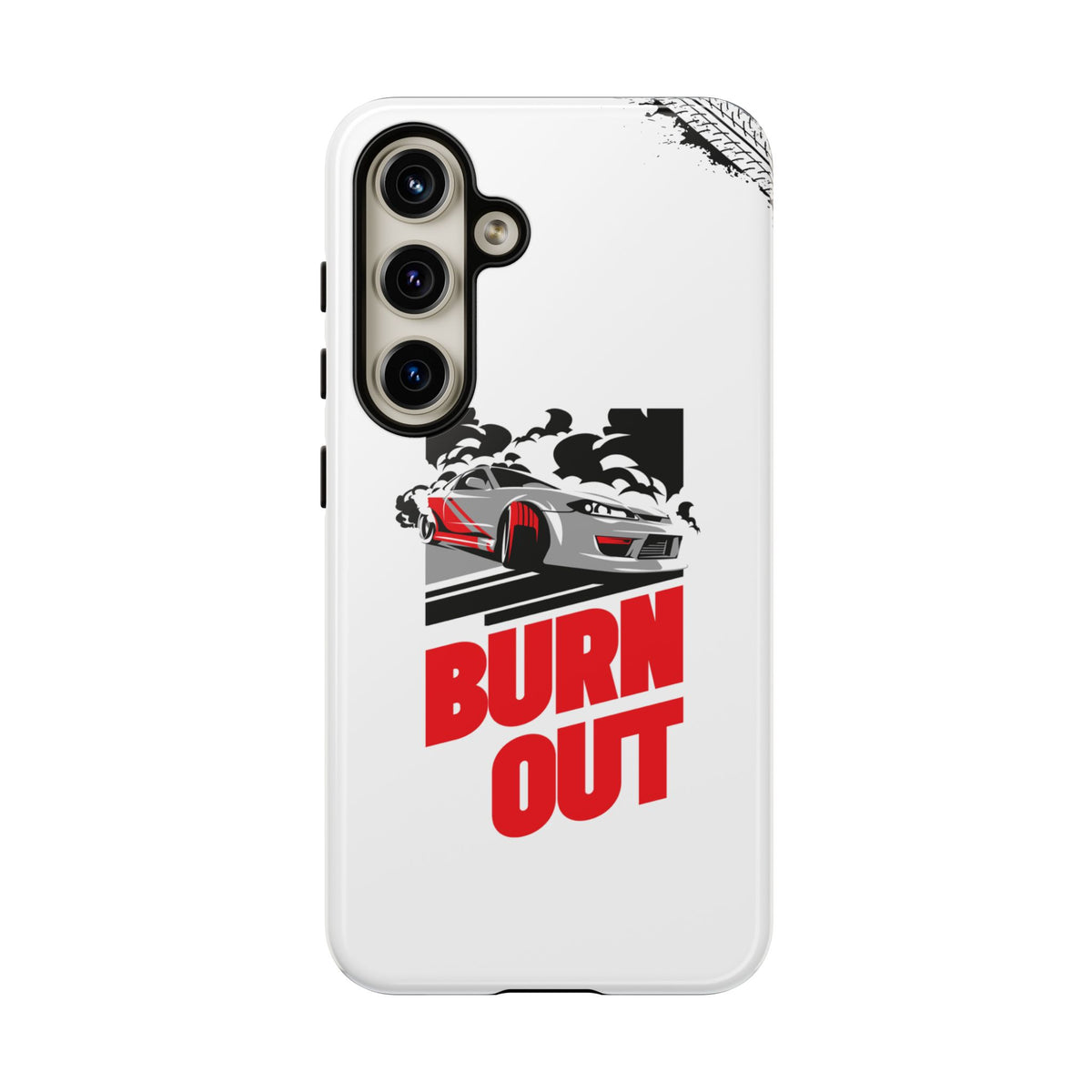JDM Burnout Tough Car Phone Case - Samsung Galaxy S24, glossy, front view