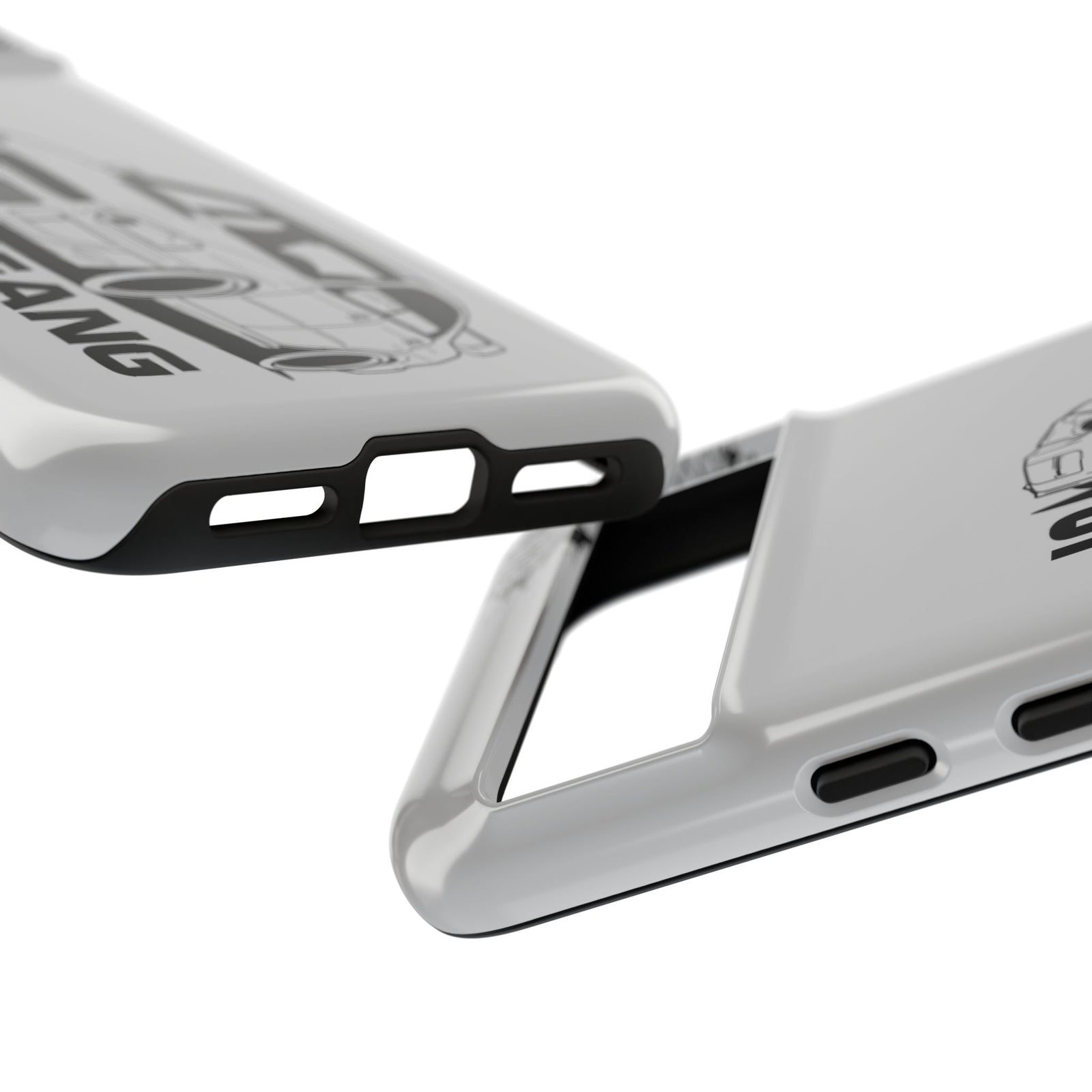 JDM Gang Tough Phone Case - Google Pixel 8, glossy, edge and port close-up