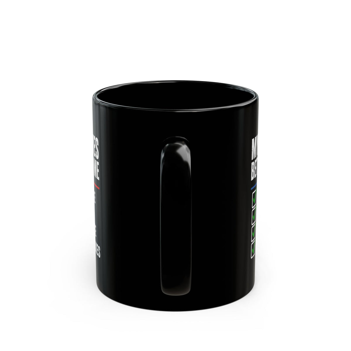 My Car Lives Better Than Me Mug - 11oz black coffee mug, handle facing front