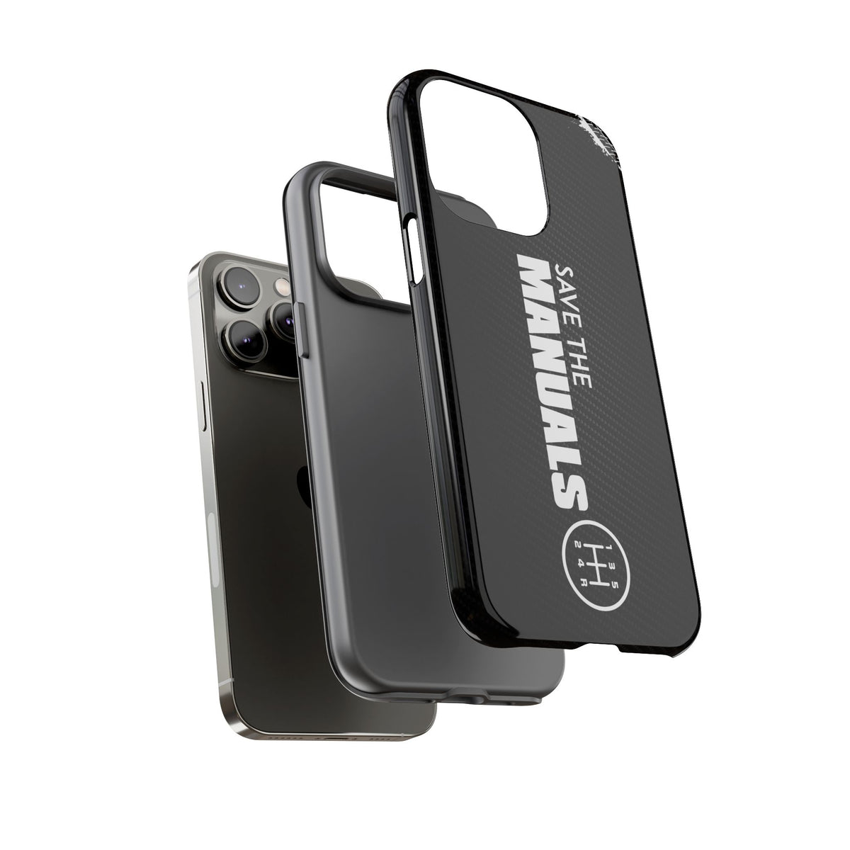 Save The Manuals Tough Phone Case | Manual Transmission Car Guy Gift
