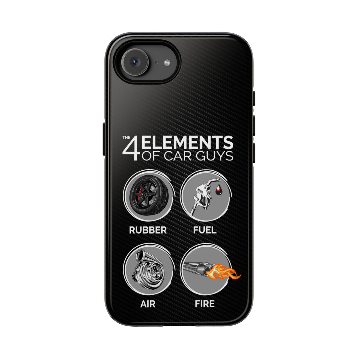 The 4 Elements of Car Guys Tough Phone Case | Funny Car Lover Gift
