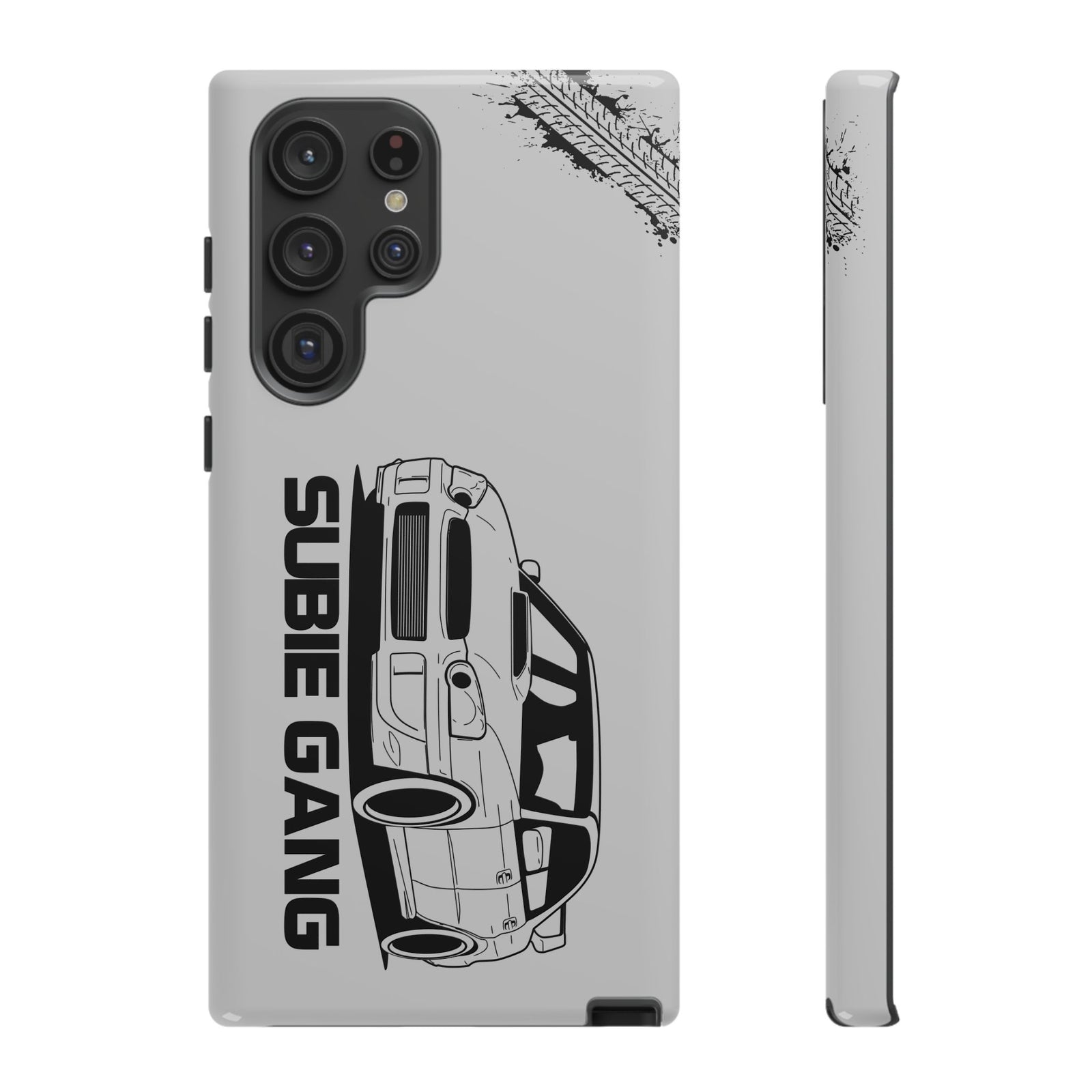JDM Gang Tough Phone Case - Samsung Galaxy S22 Ultra, glossy, front and side view
