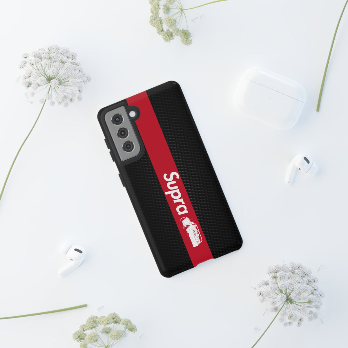 JDM Style Design Tough Phone Case - Google Pixel 8, glossy, camera cutout close-up