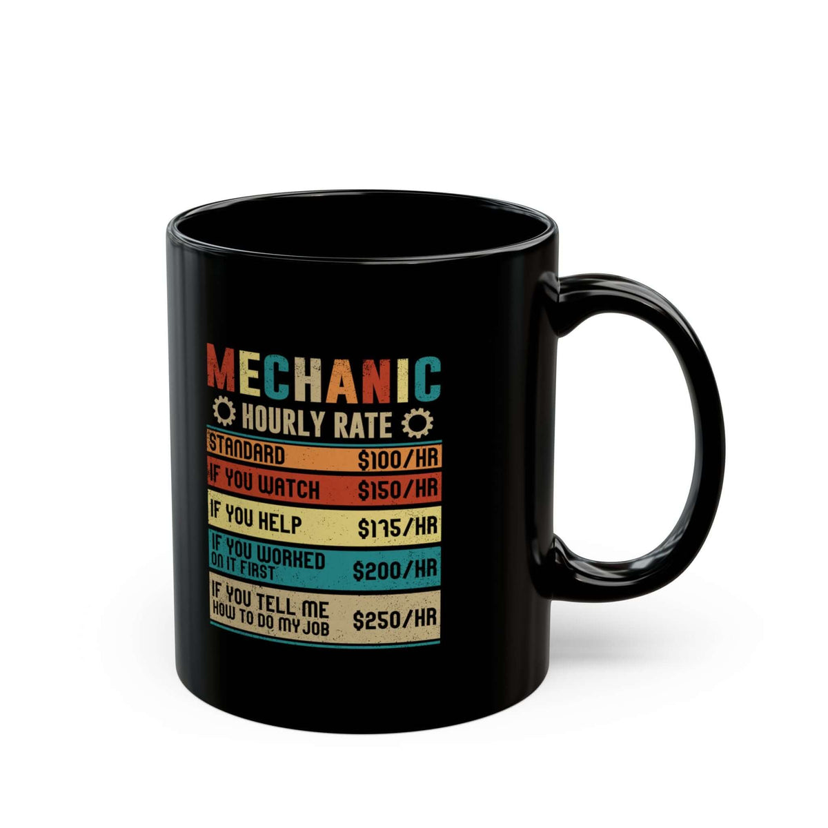 Mechanic Hourly Rate Coffee Mug ceramic coffee mug - gift for car fans