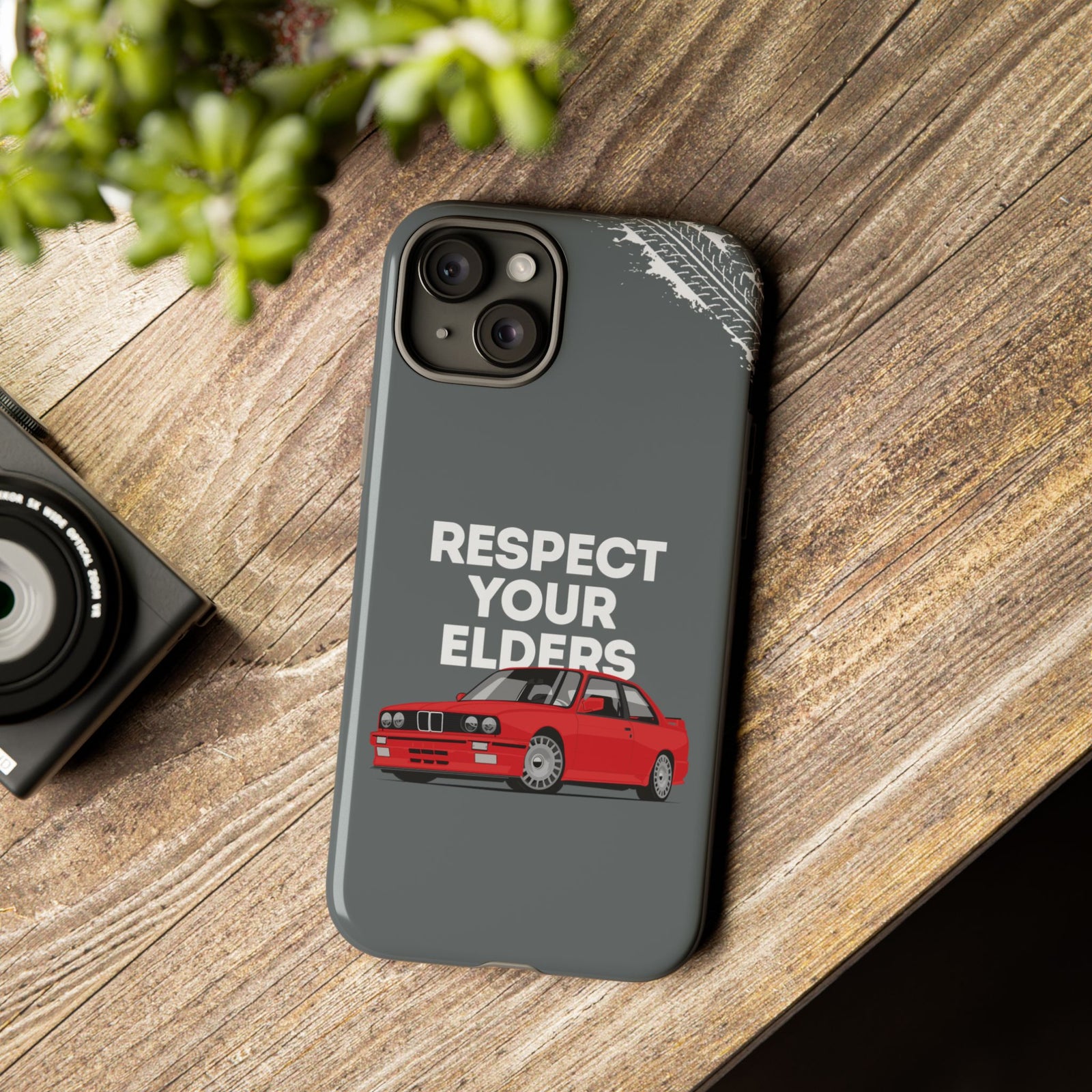 E30 M3 Respect Your Elders Tough Phone Case | Classic Car Guy Gift