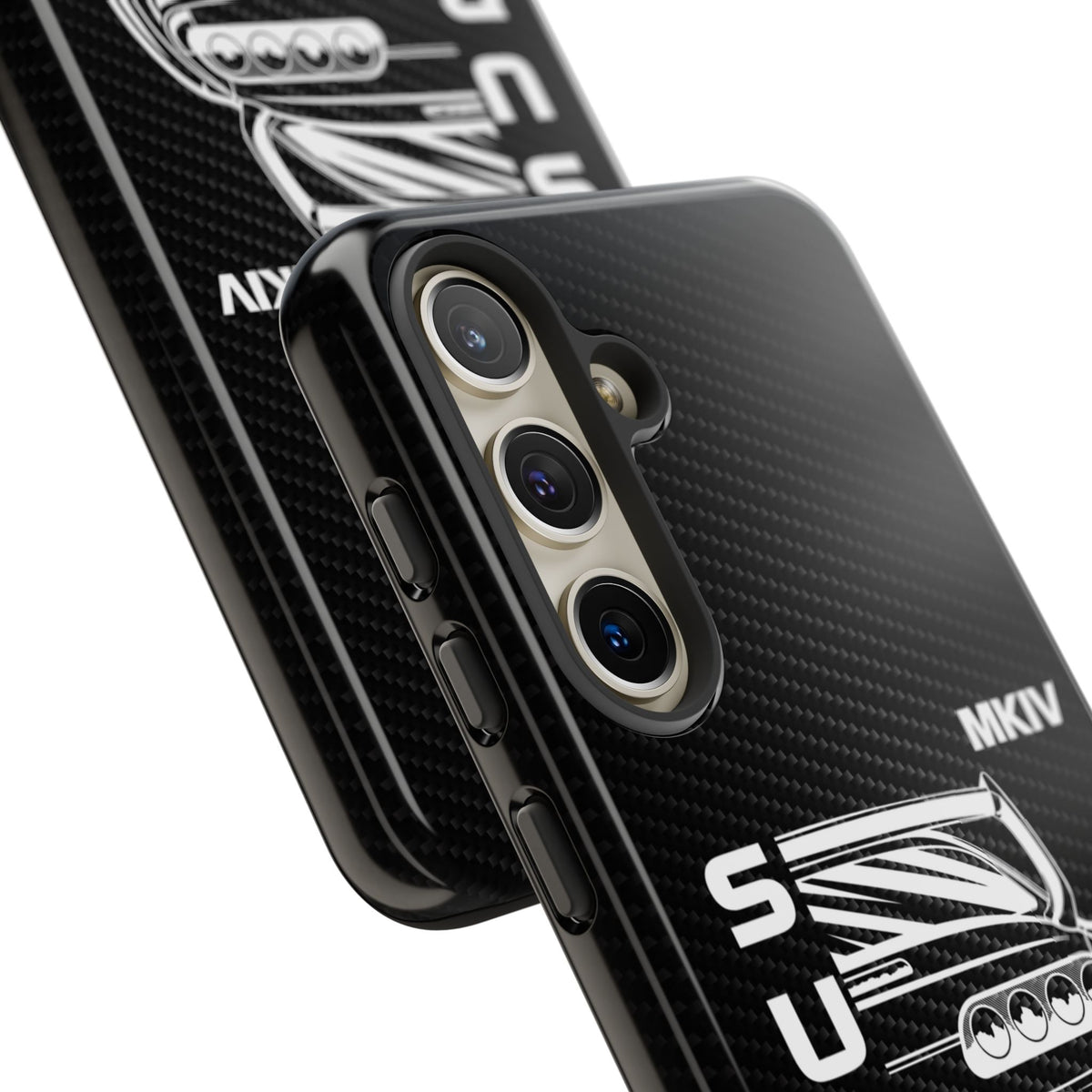 JDM Back View Tough Phone Case - Samsung Galaxy S24, glossy, camera cutout close-up