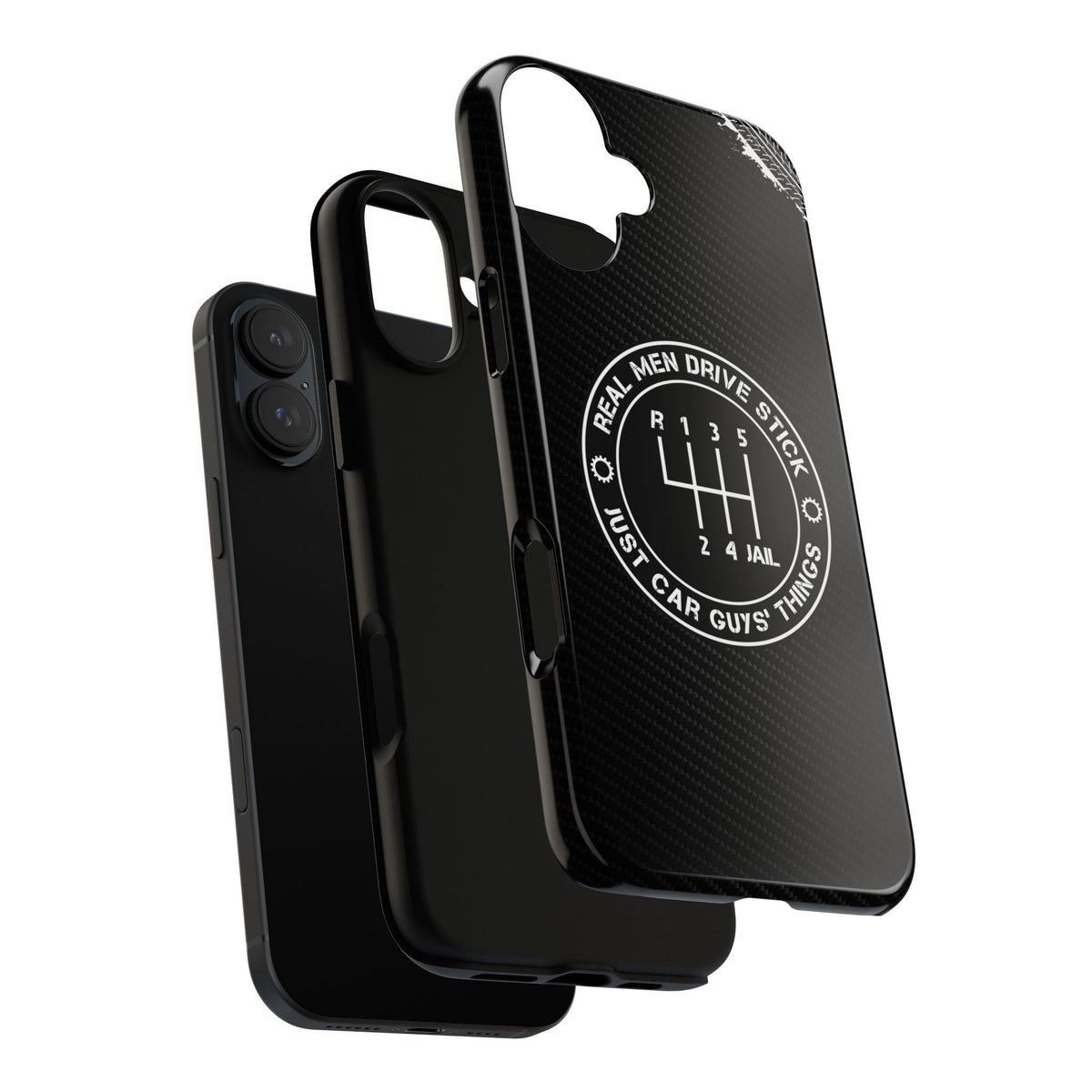 Real Men Drive Stick Manual Transmission Tough Phone Case | Car Guy Gift