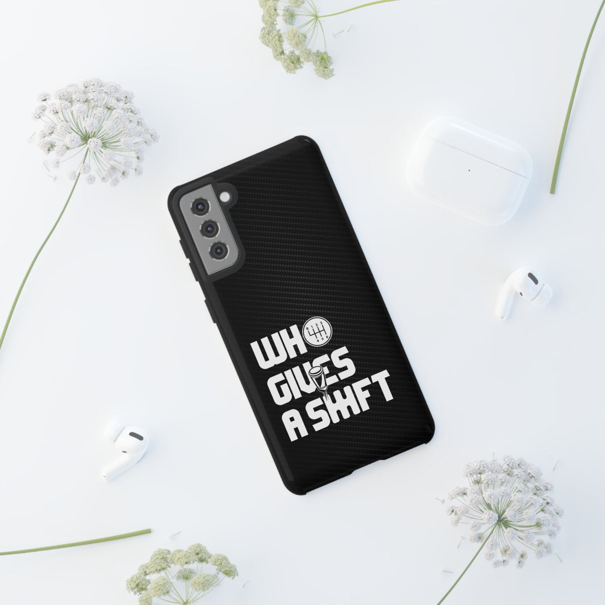 Who Gives a Shift Car Tough Phone Case | Funny Car Guy Gift