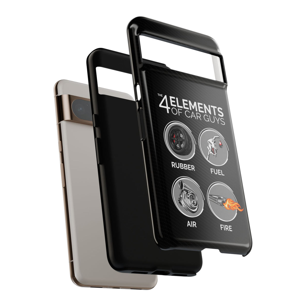 The 4 Elements of Car Guys Tough Phone Case | Funny Car Lover Gift