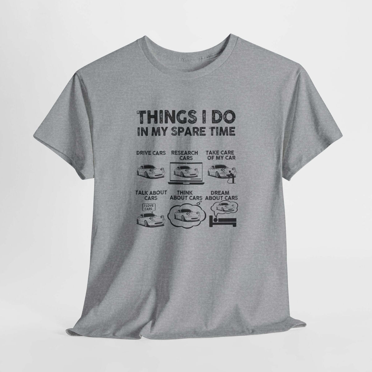 Things I Do in My Spare Time car t-shirt - car guy gift tee