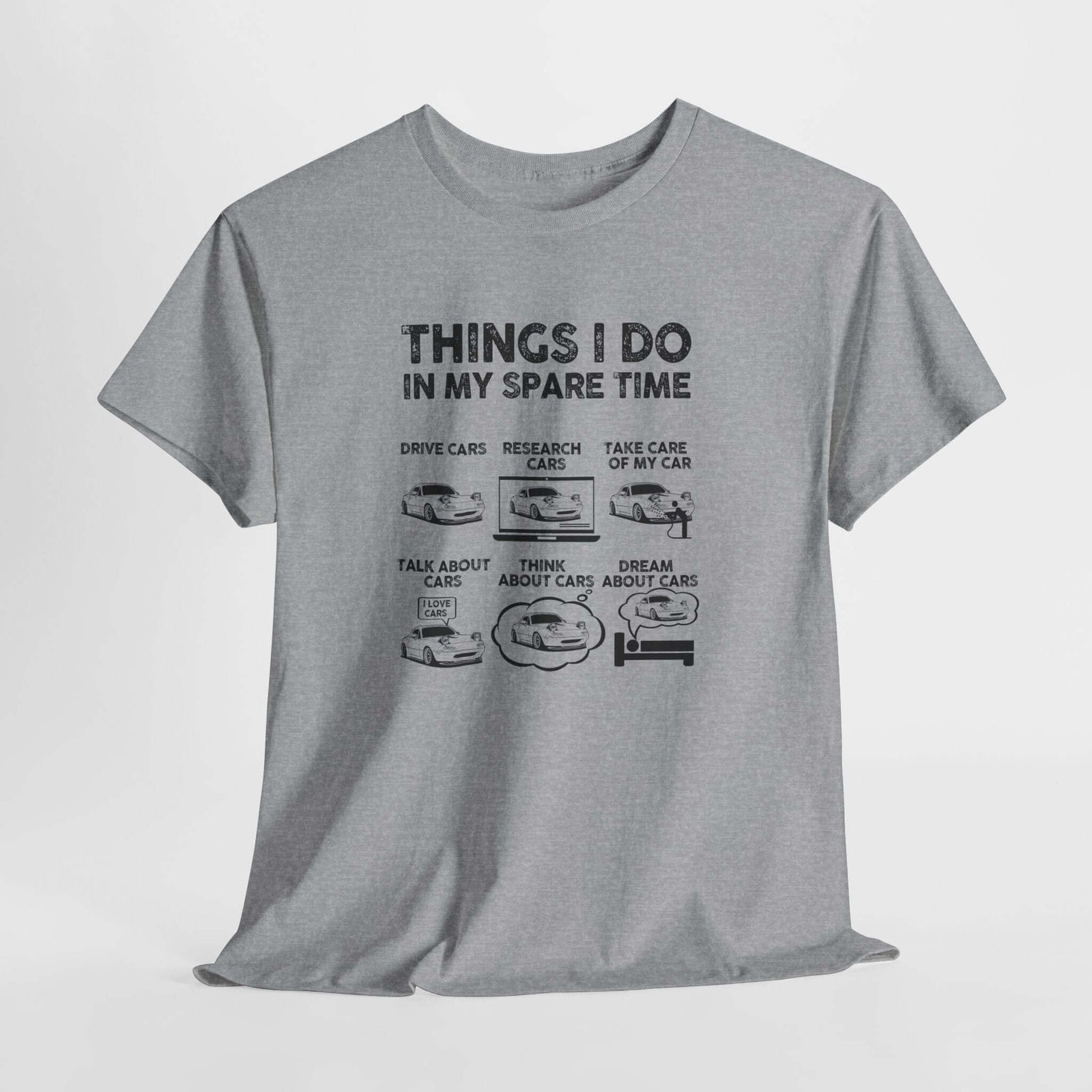 Things I Do in My Spare Time car t-shirt - car guy gift tee