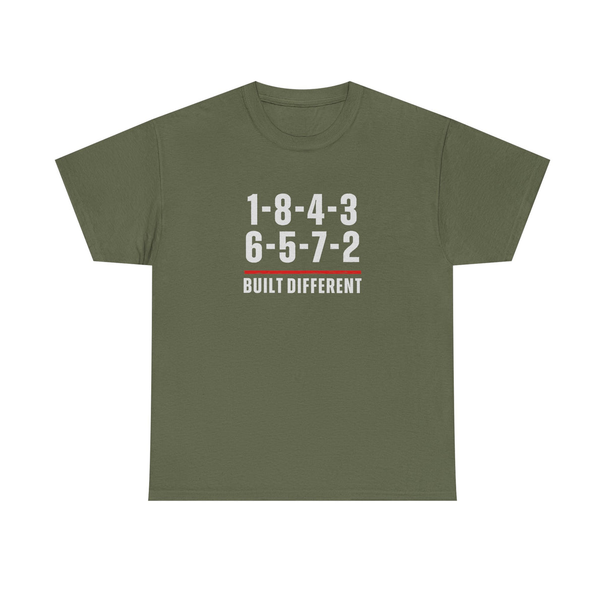 Built Different V8 Firing Order Graphic T-Shirt - Black