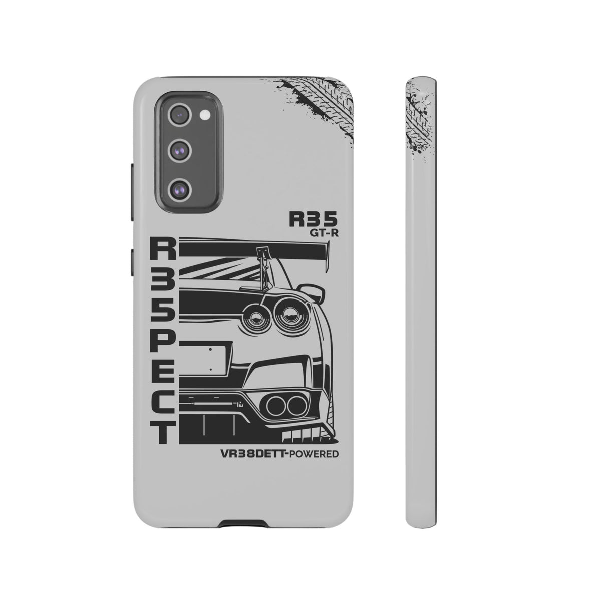 JDM Front View Tough Phone Case - Samsung Galaxy S20 FE, glossy, front and side view