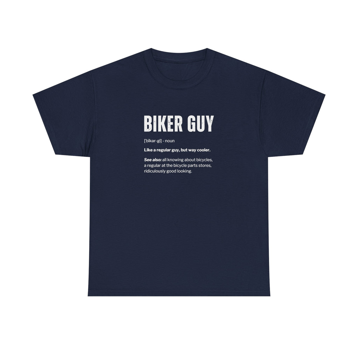 Cyclist Definition Funny T-Shirt on model