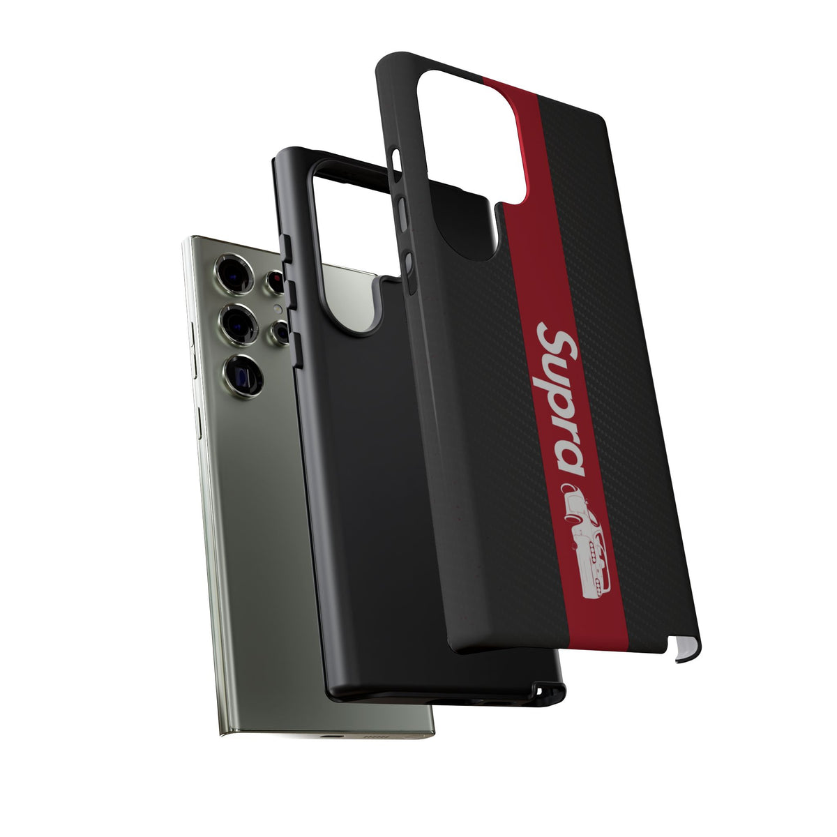 JDM Style Design Tough Phone Case - Samsung Galaxy S25 Ultra, glossy, edge and port close-up