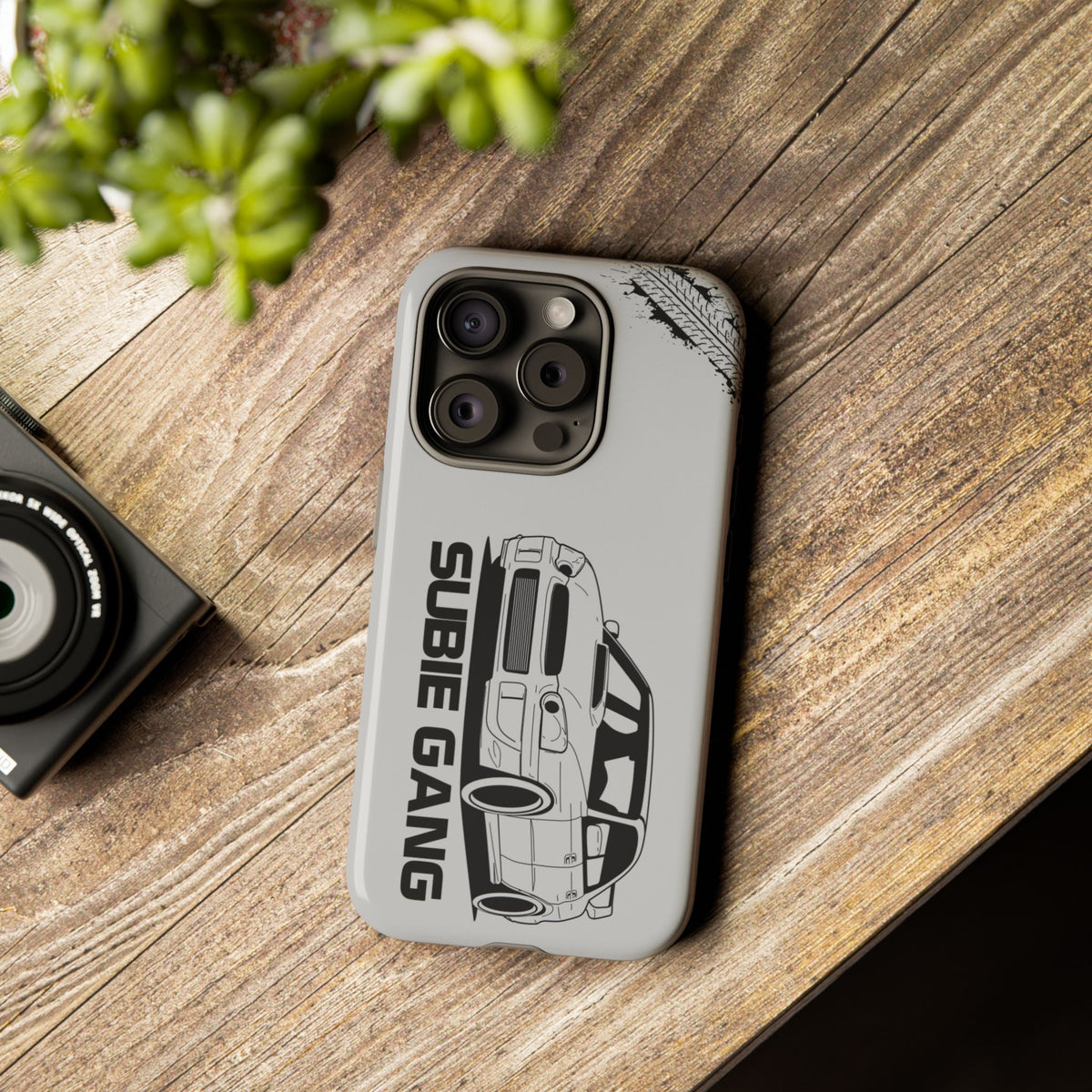JDM Gang Tough Phone Case - iPhone 15 Pro, glossy, lifestyle photo