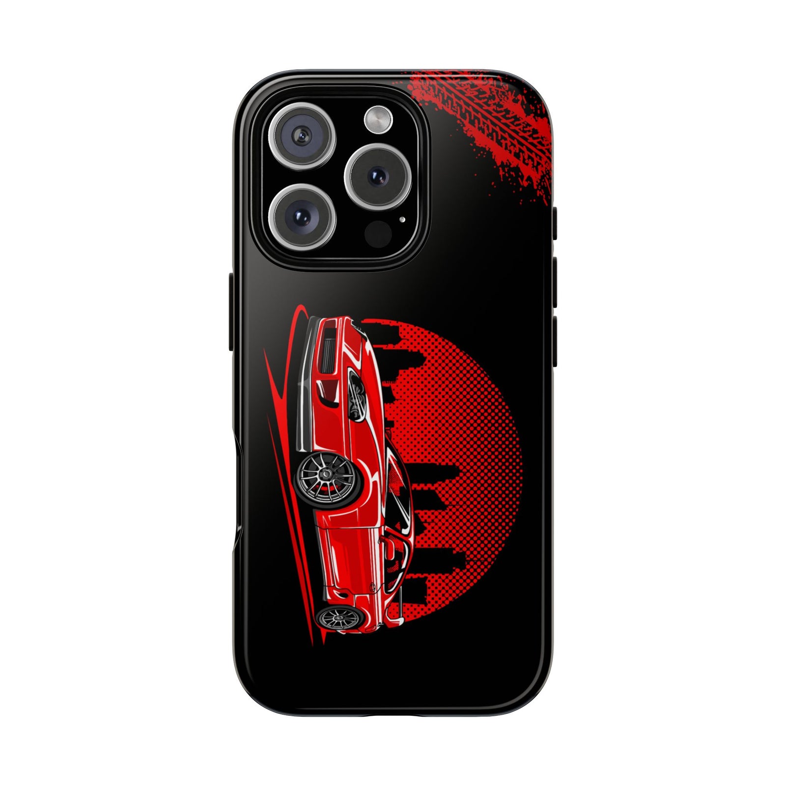 MKIV A80 Supra 2JZ Red City Tough Phone Case | JDM Car Guy Gift