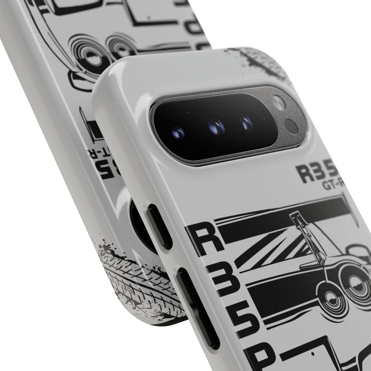 JDM Front View Tough Phone Case - iPhone 15, glossy, lifestyle photo