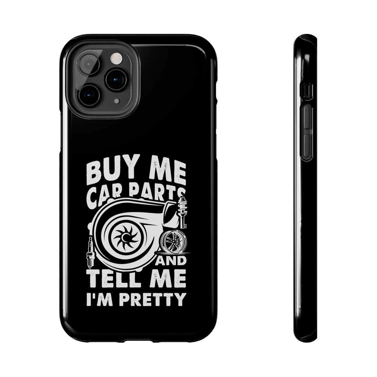 Buy Me Car Parts phone case front view | car lover gift