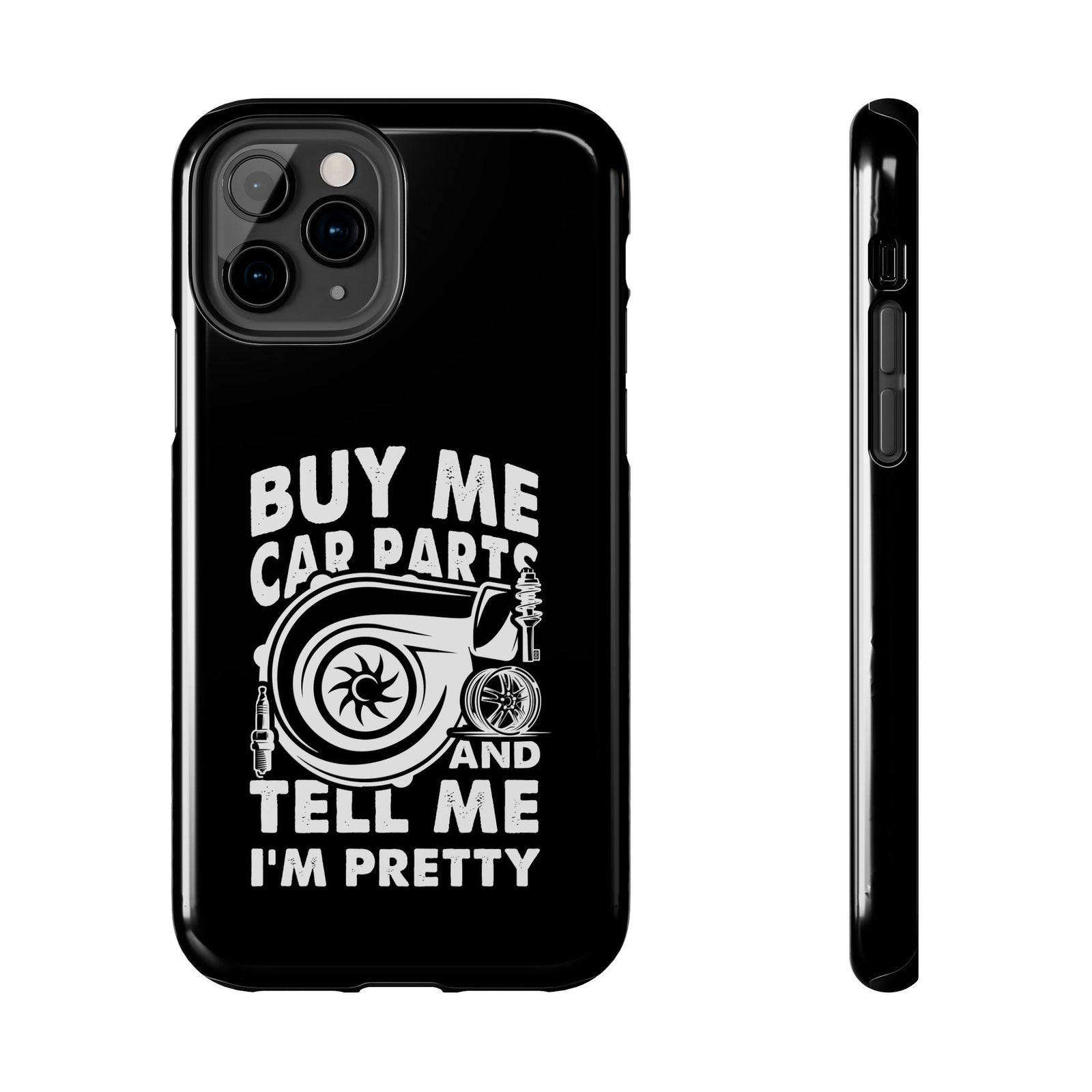 Buy Me Car Parts phone case front view | car lover gift