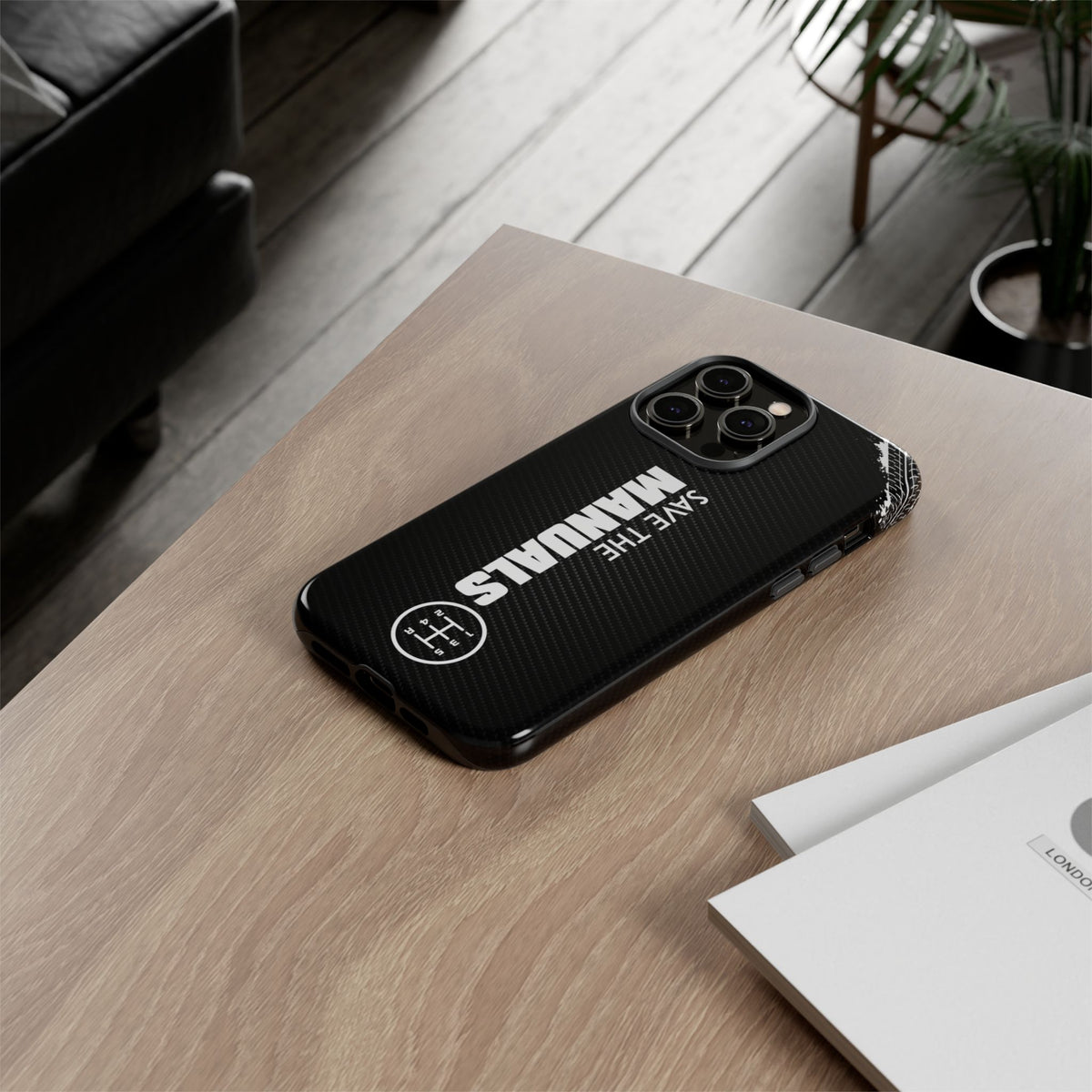 Save The Manuals Tough Phone Case | Manual Transmission Car Guy Gift