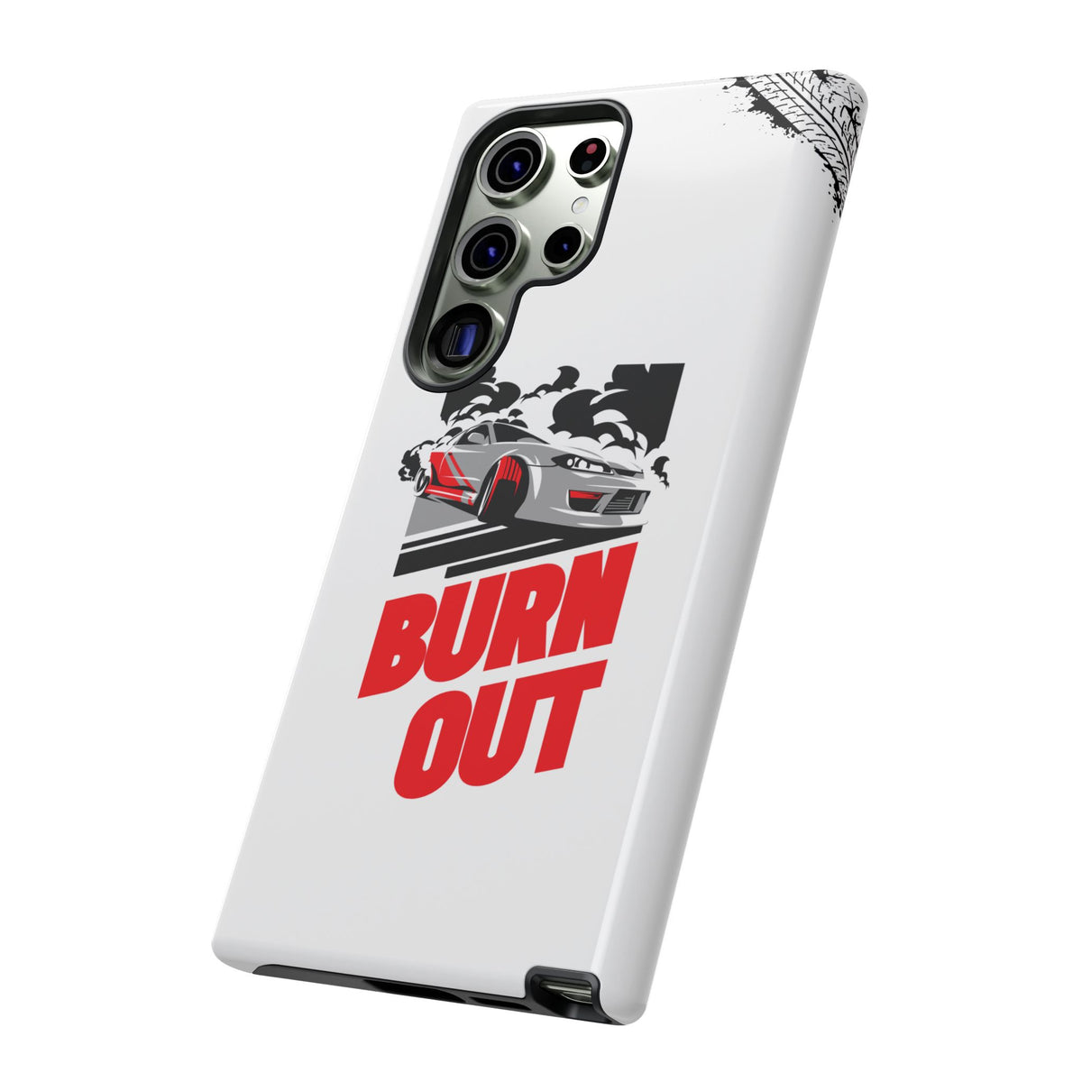 JDM Burnout Tough Car Phone Case - Samsung Galaxy S23 Ultra, glossy, side view