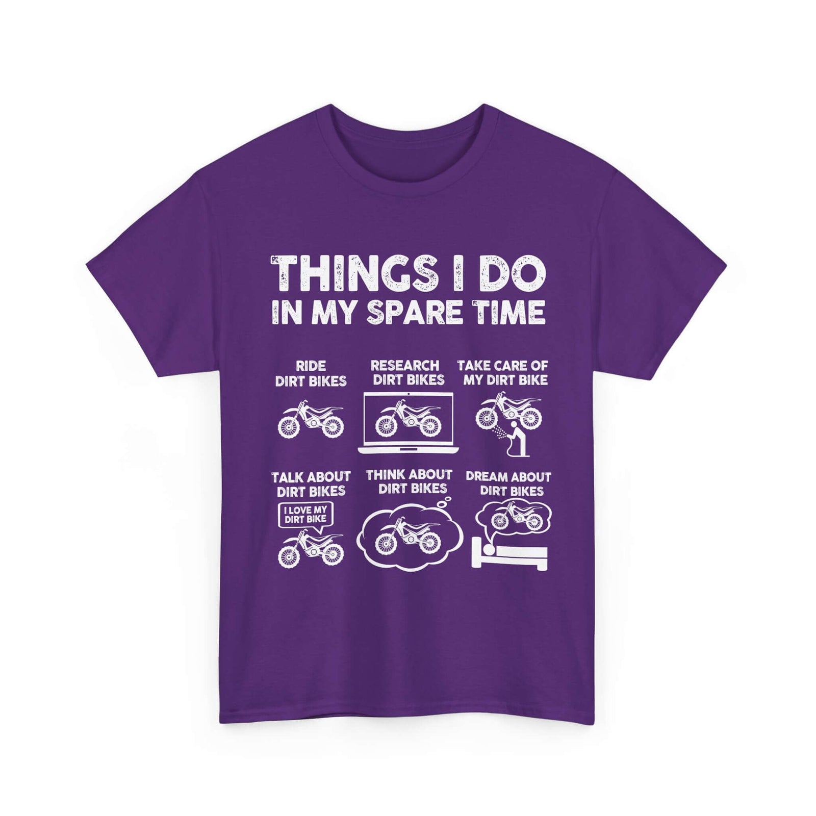 Things I Do in My Spare Time Dirt Bike T-Shirt | Funny Biker Gift